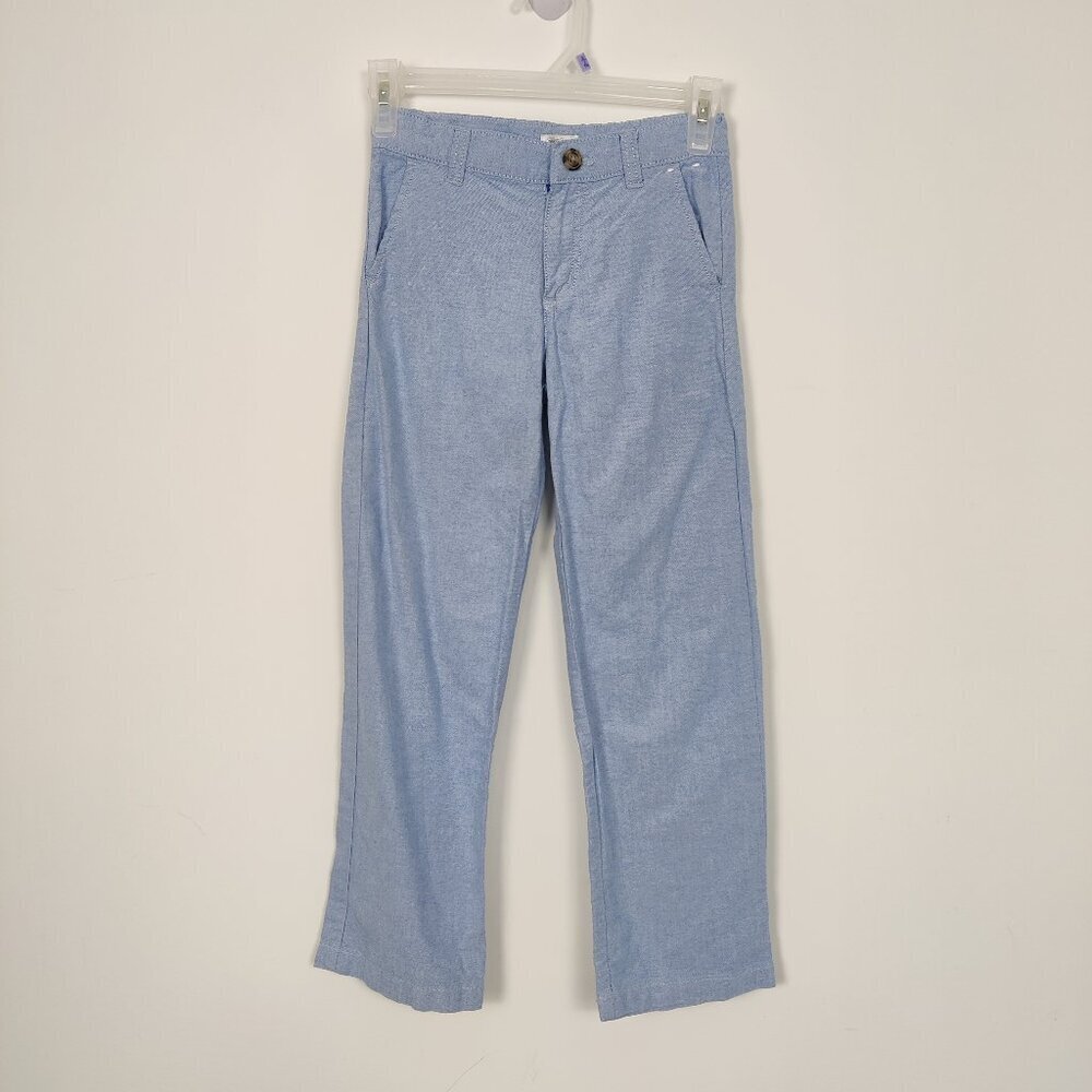 Gymboree Boy's Dress Pants in Light Blue Size 7 100% Cotton Formal Party Wedding